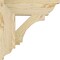 Ekena Millwork Imperial Traditional Rough Sawn Bracket, Douglas Fir, 4"W x 16"D x 16"H BKT04X16X16IMP01RDF - alternate 3